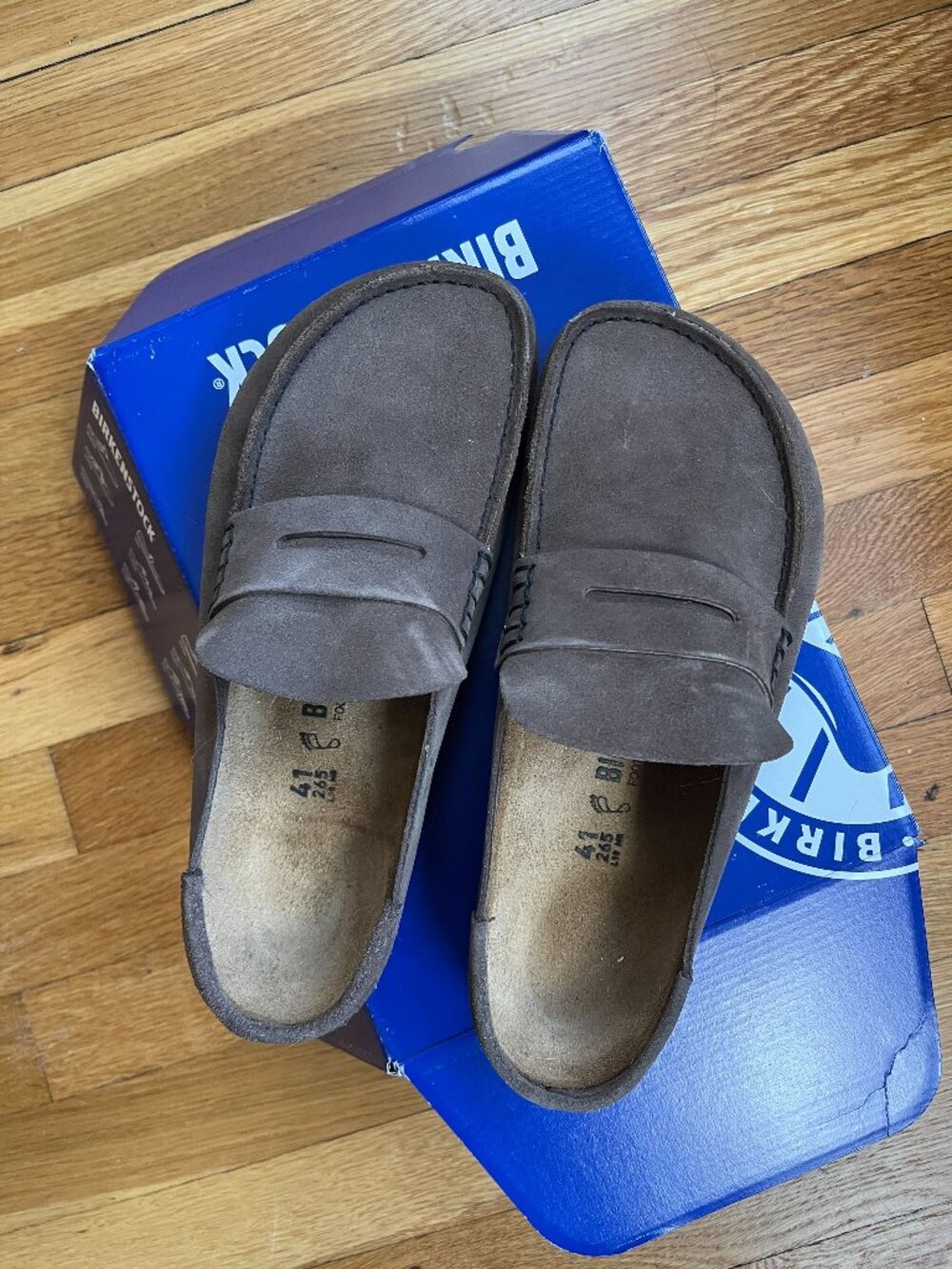 NWT Birkenstock Naples Wrapped Suede Leather Clogs